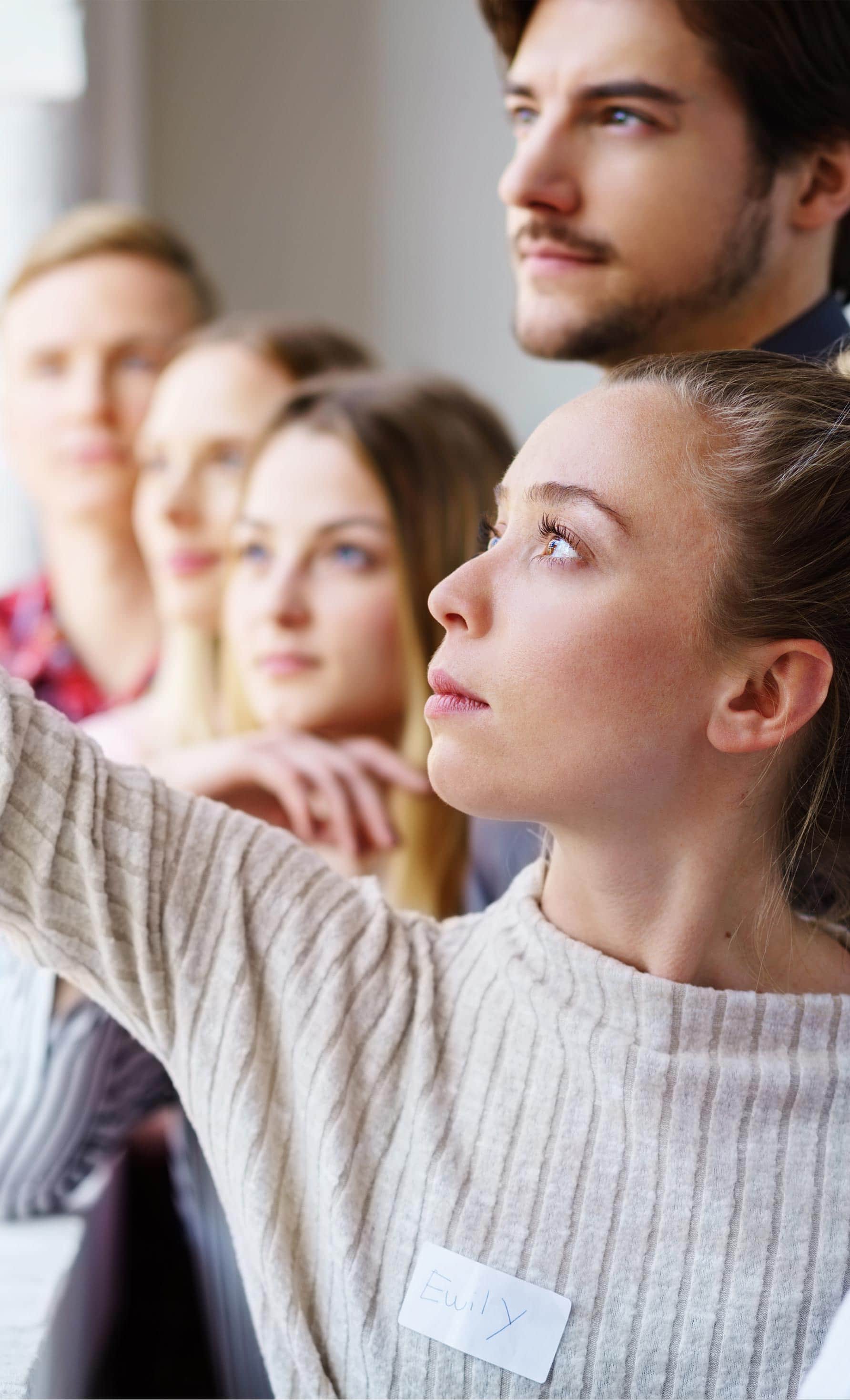 Students at the AOGA, the academy run by Frutura