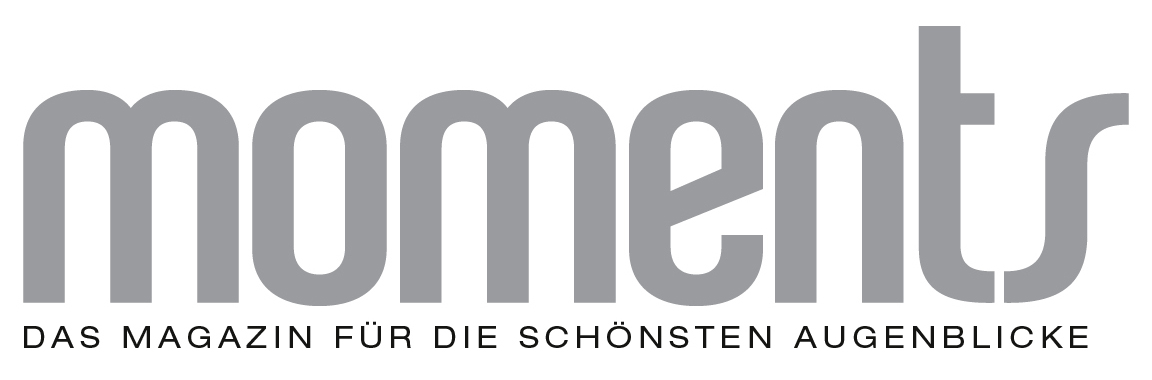 Logo des Moment Magazins Hauptpartner des BioBienenApfels